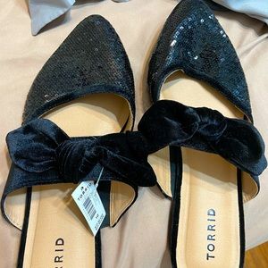 Torrid sequin pointy toed flats